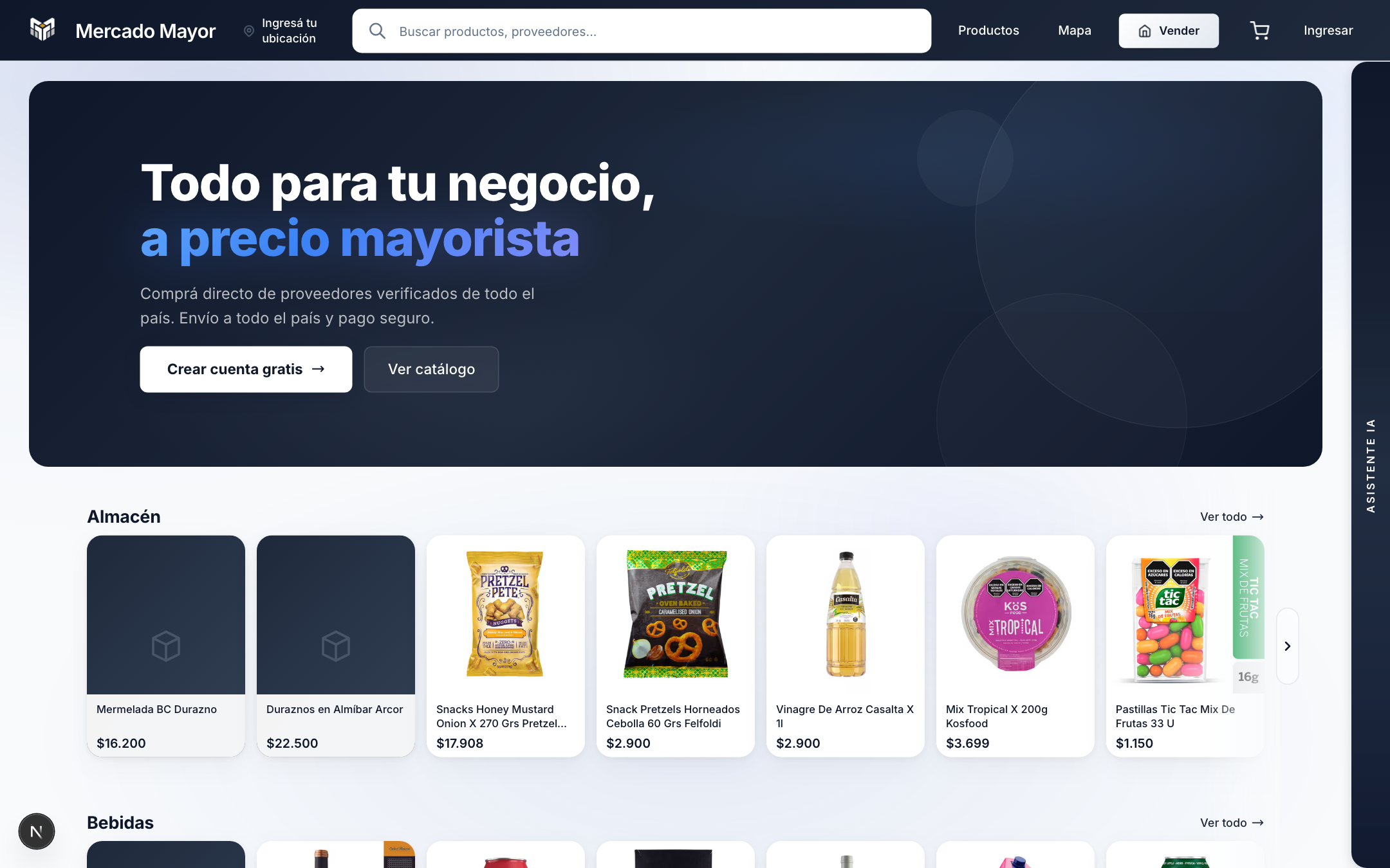 Mercado Mayor — el marketplace